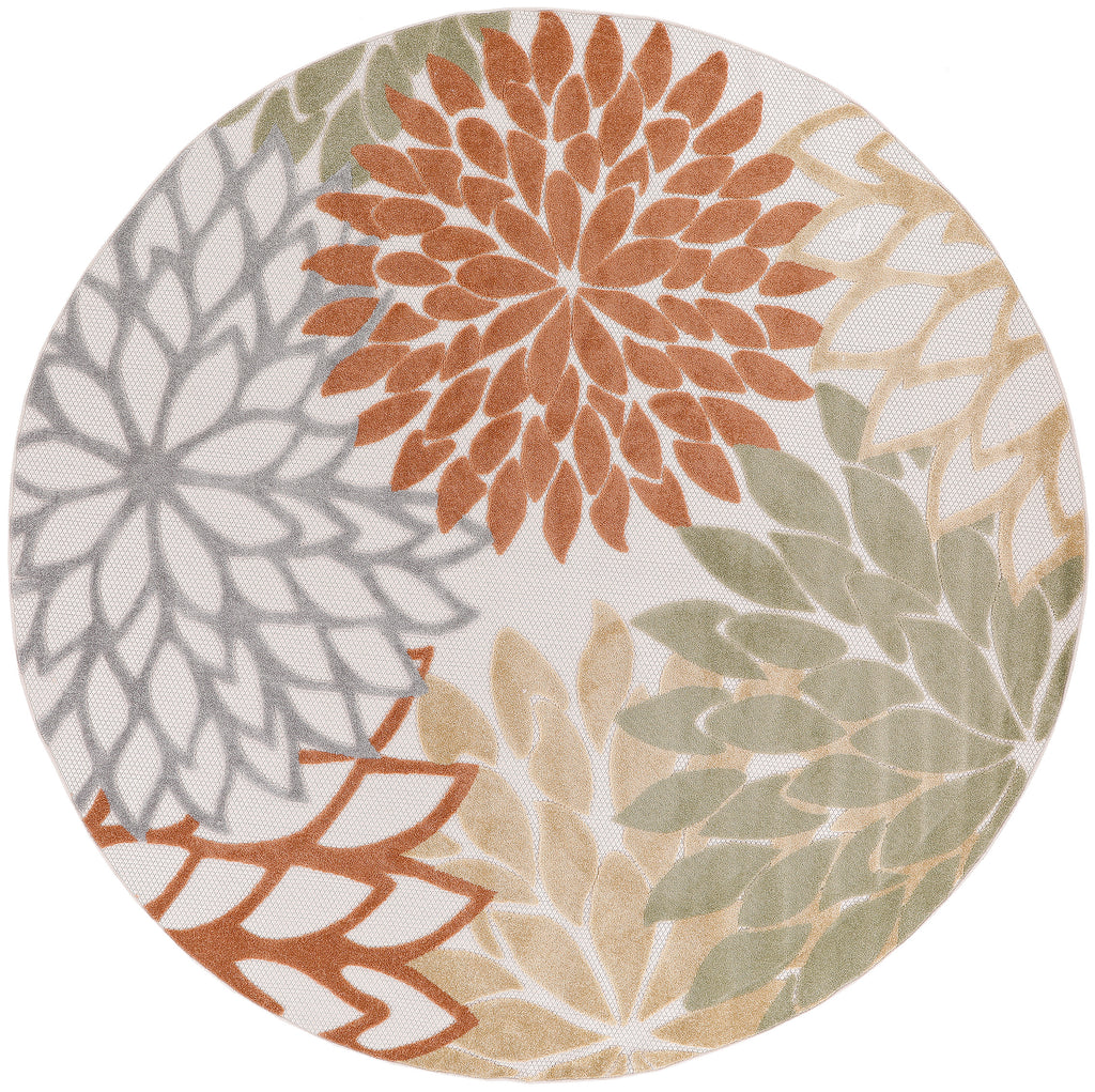nourison aloha alh05 ivory multicolor rug