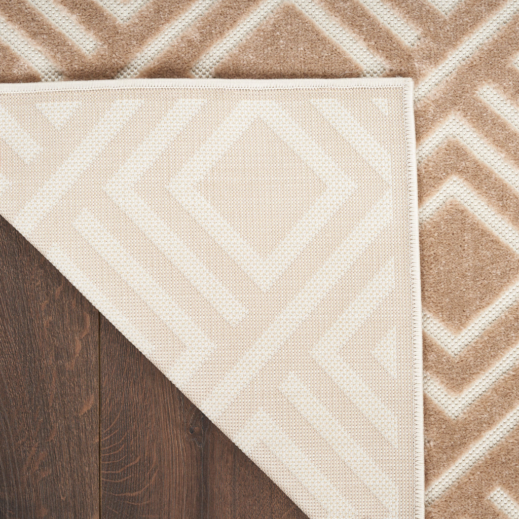 nourison care free caf03 brown rug