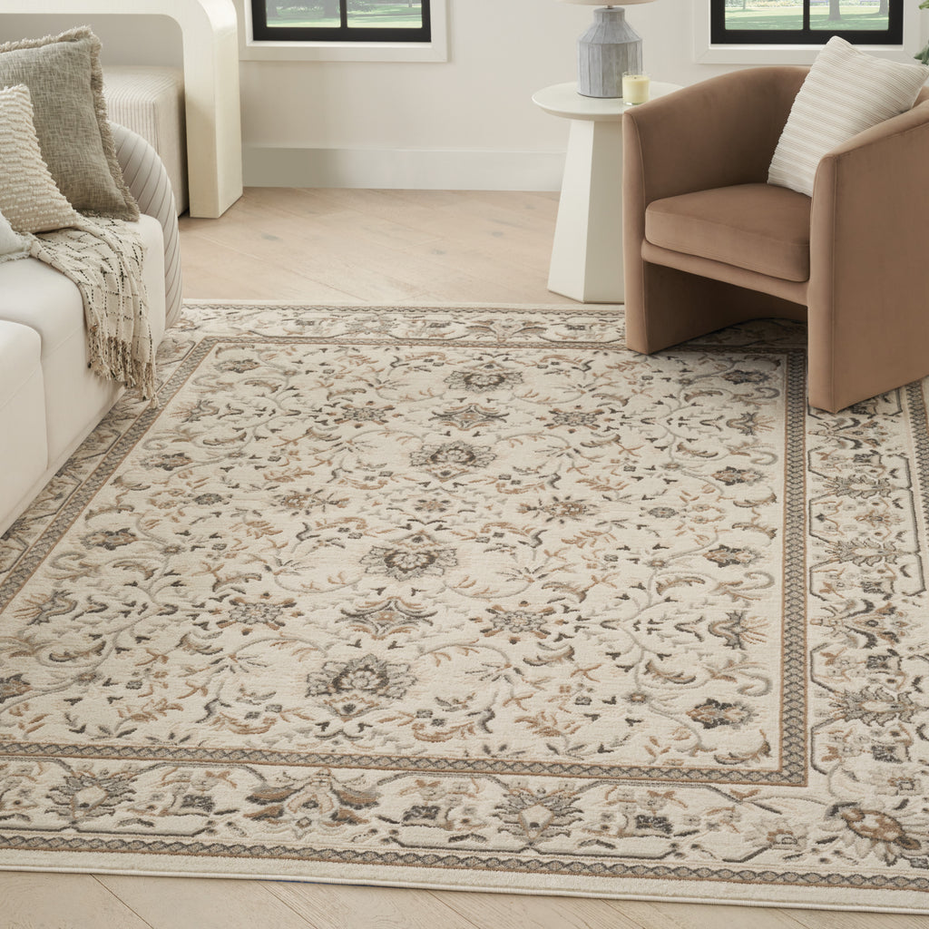 nourison serenity home srh02 ivory mocha rug