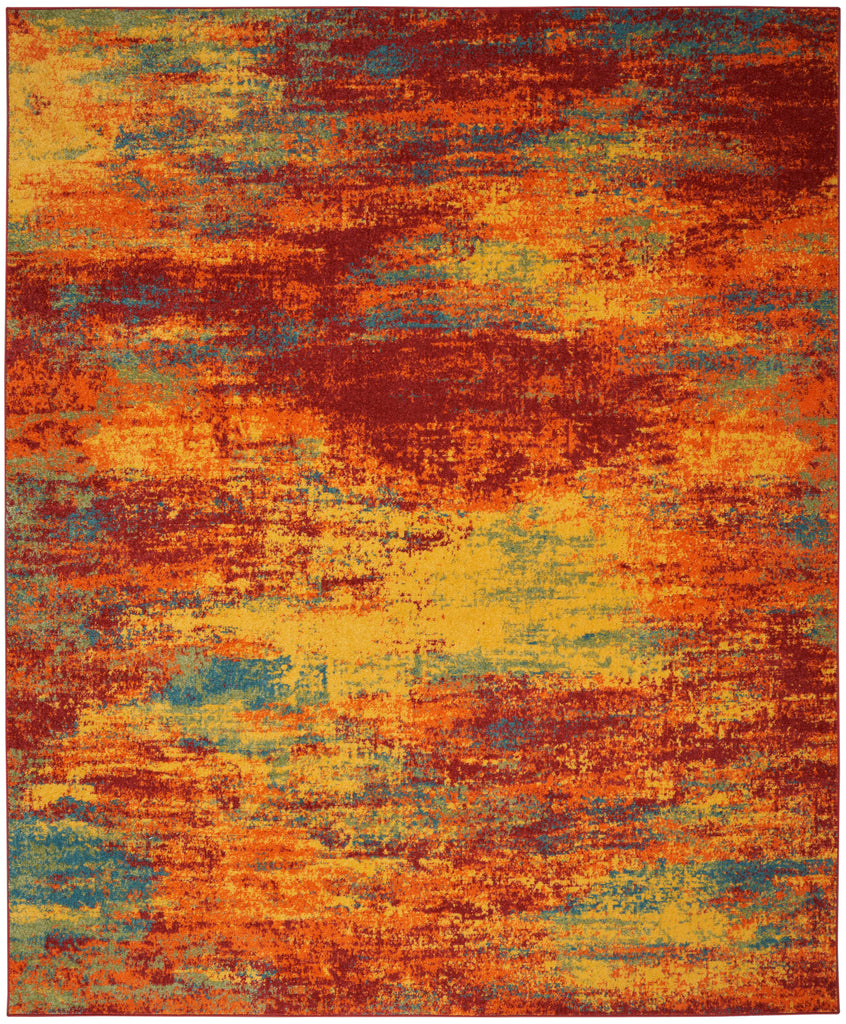 nourison nourison essentials nre06 flame rug
