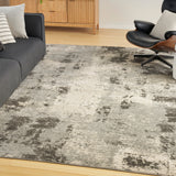 nourison serenity home srh06 ivory grey rug
