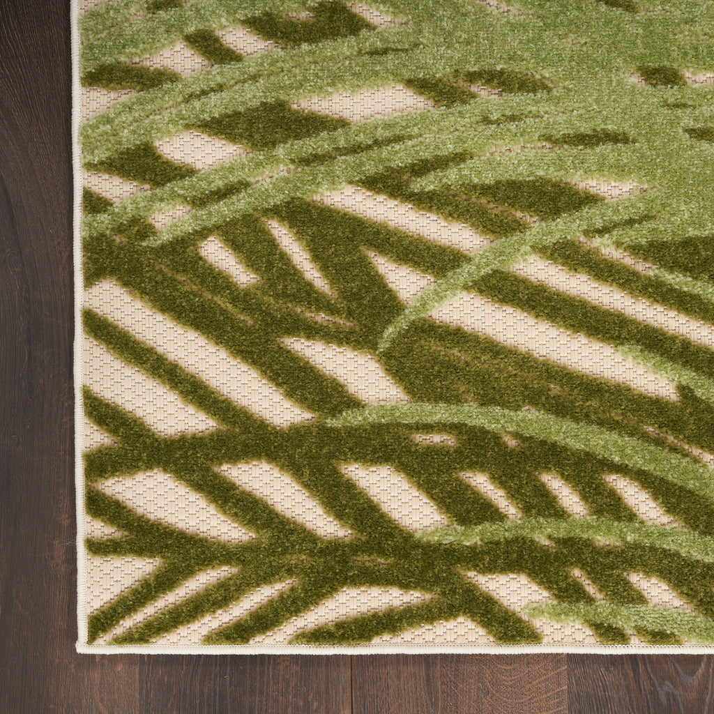 nourison aloha alh41 ivory green rug