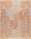 nourison garden oasis goa05 coral rug