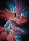 nourison prismatic prs34 black rug