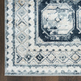 nourison dekor dek01 grey navy rug