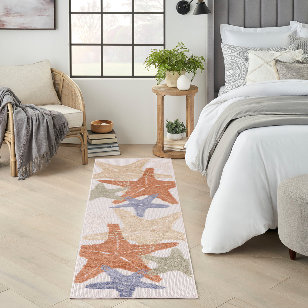 nourison aloha alh28 ivory multicolor rug