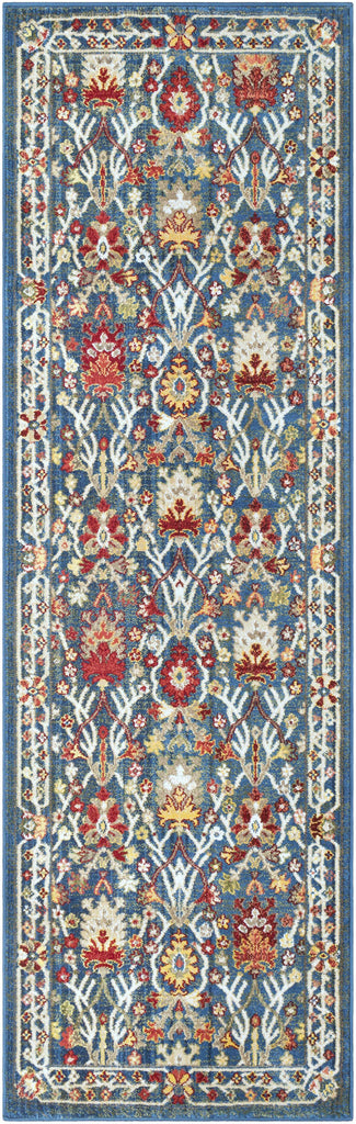 Hauteloom Branford BRA Navy Machine Made Polypropylene Rug
