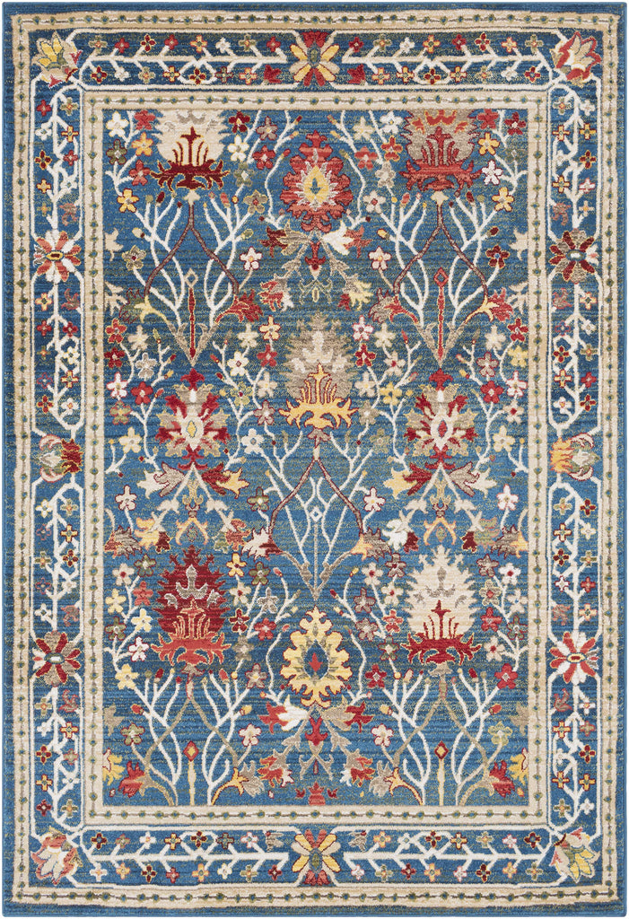 Hauteloom Branford BRA Navy Machine Made Polypropylene Rug