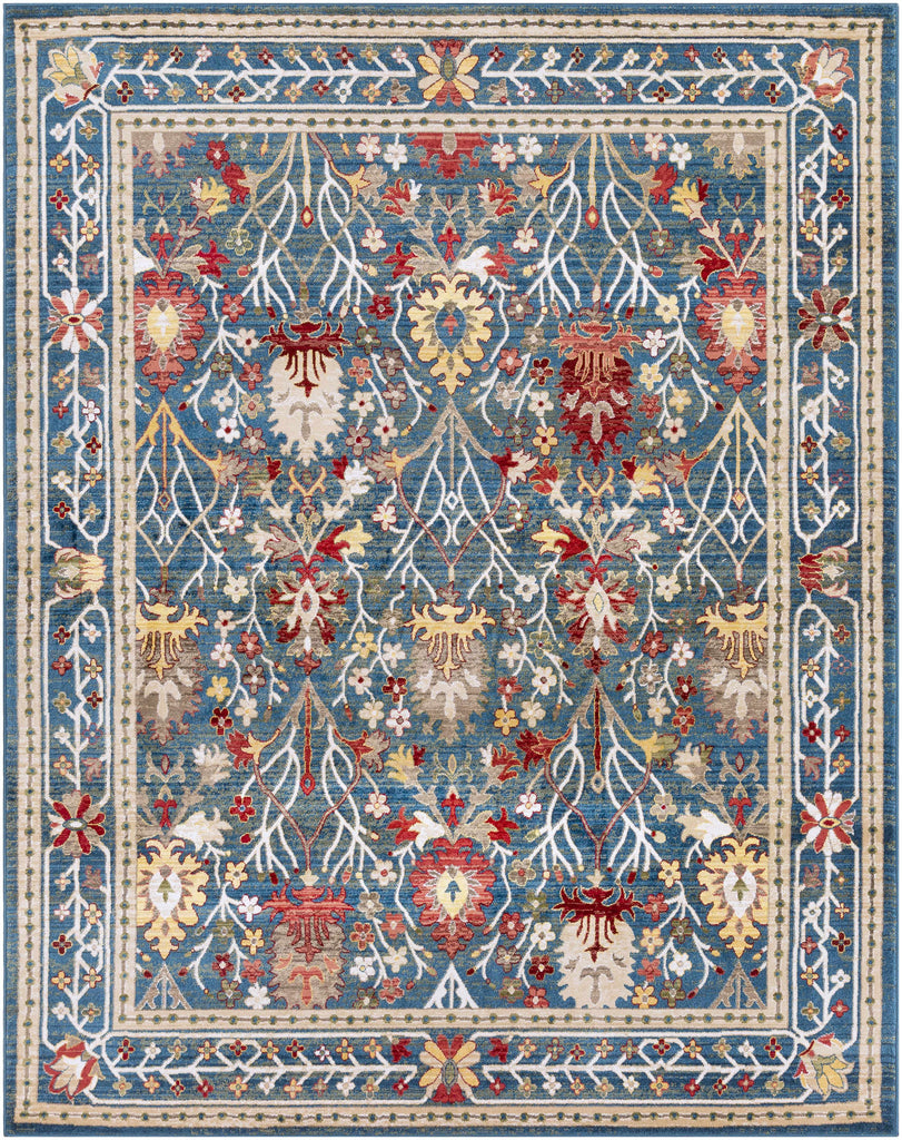 Hauteloom Branford BRA Navy Machine Made Polypropylene Rug