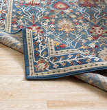 Hauteloom Branford BRA Navy Machine Made Polypropylene Rug