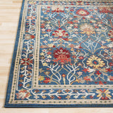 Hauteloom Branford BRA Navy Machine Made Polypropylene Rug