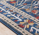 Hauteloom Branford BRA Navy Machine Made Polypropylene Rug