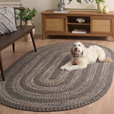 safavieh clearance braided bra260z black rug