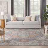 nourison astra machine washable asw12 denim multicolor rug
