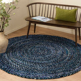 safavieh clearance braided brd210n navy rug