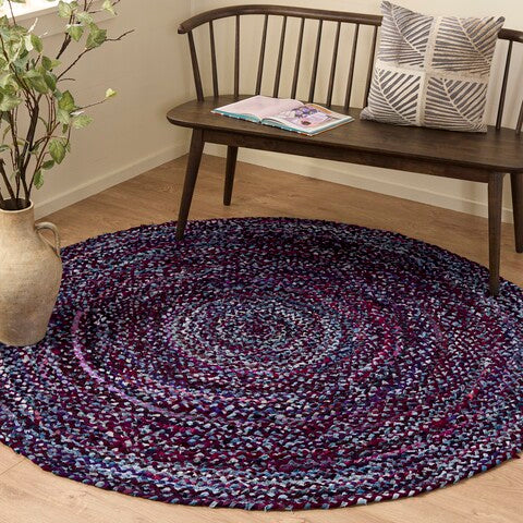 safavieh clearance braided brd210v purple rug