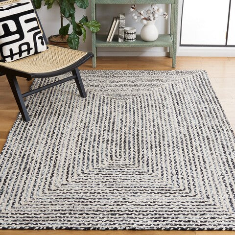 safavieh clearance braided brd260n black rug
