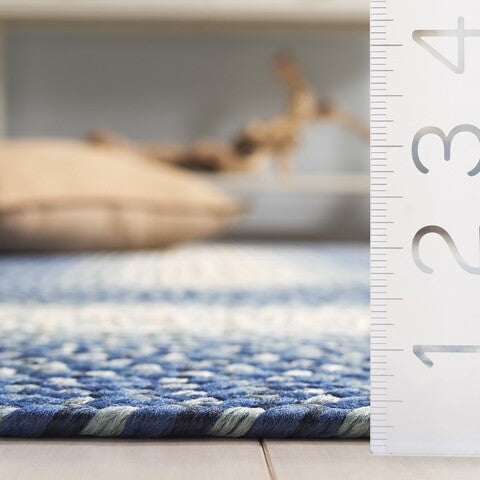 safavieh clearance braided brd311n navy rug