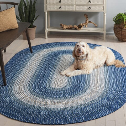 safavieh clearance braided brd311n navy rug