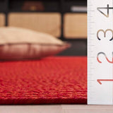 safavieh clearance braided brd317p rust rug