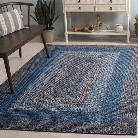safavieh clearance braided brd318n navy rug