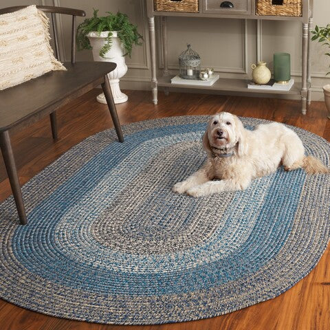 safavieh clearance braided brd318n navy rug