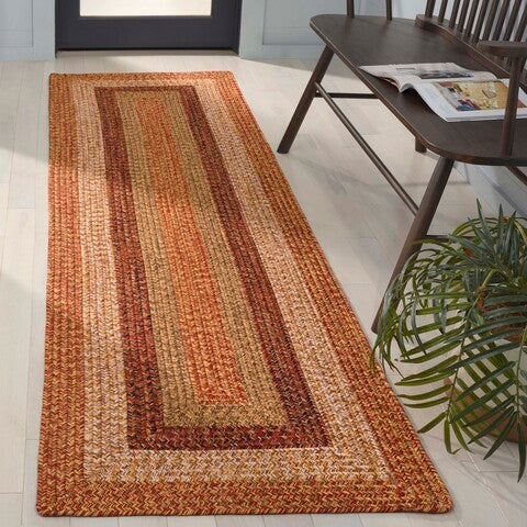 safavieh clearance braided brd318p rust rug