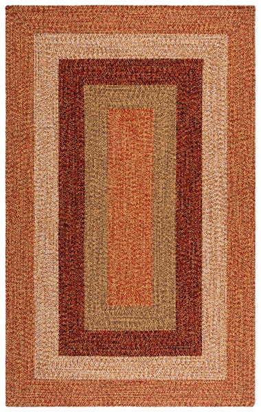 safavieh clearance braided brd318p rust rug