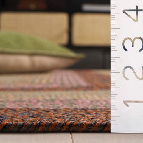 safavieh clearance braided brd320t dark brown rug