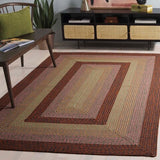 safavieh clearance braided brd320t dark brown rug