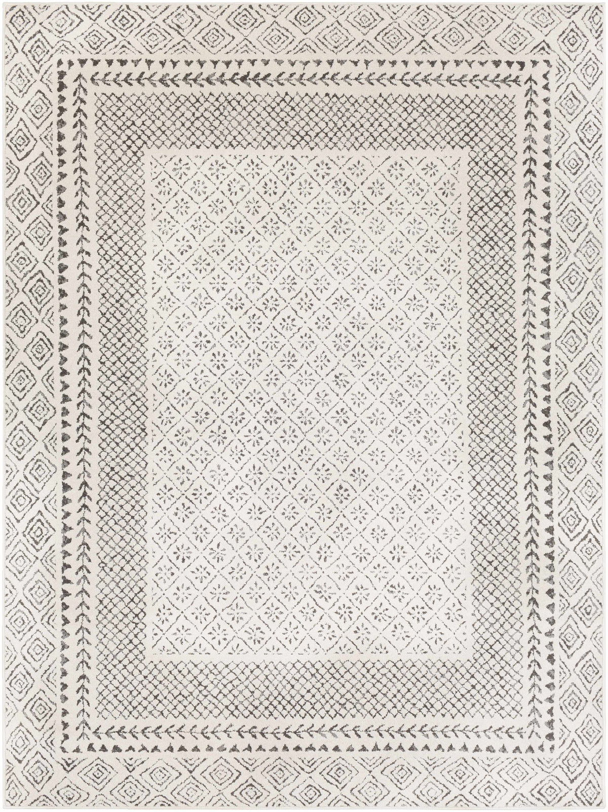 Hauteloom Burdette BRDT Charcoal Machine Made Polypropylene Rug