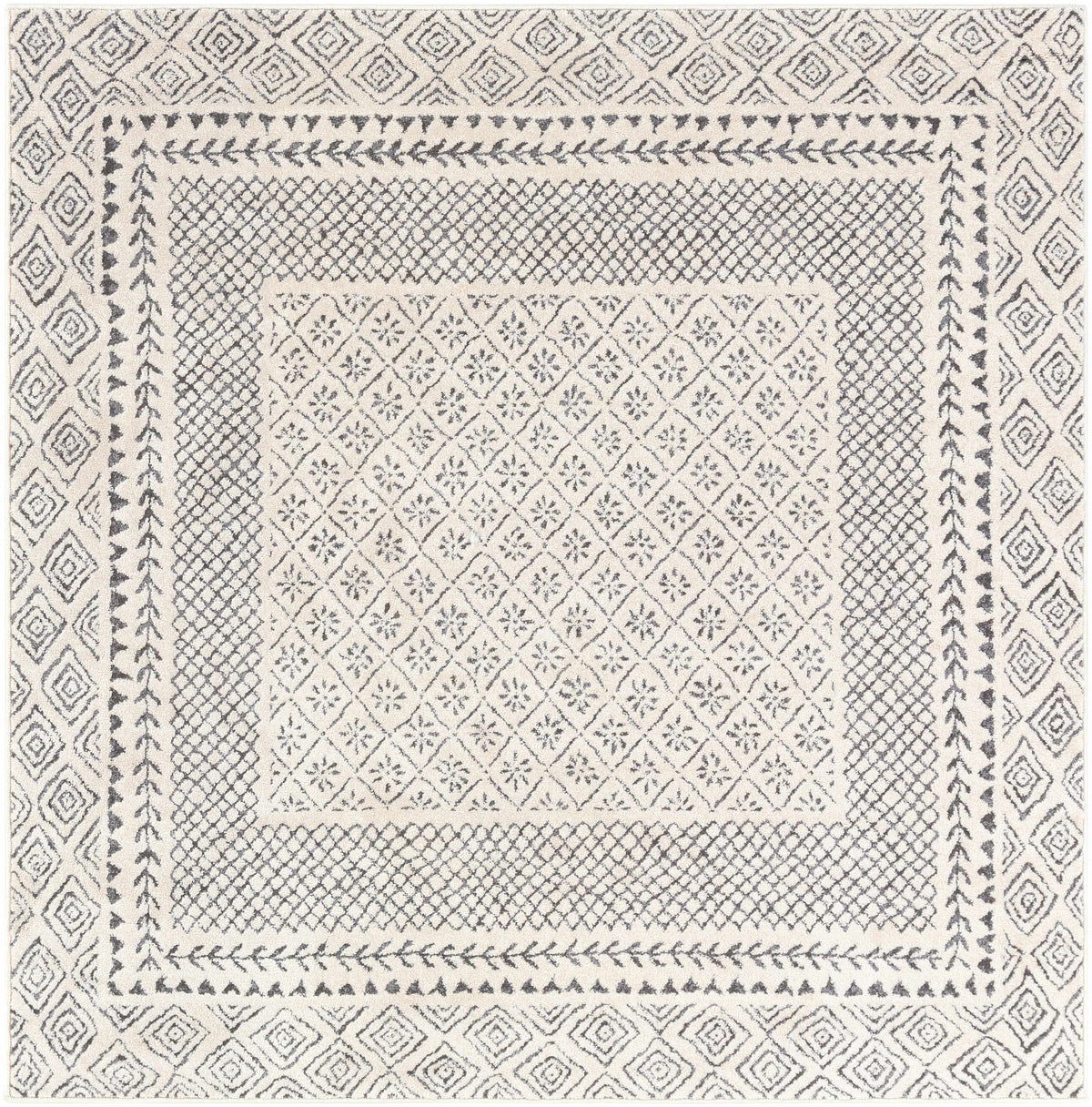 Hauteloom Burdette BRDT Charcoal Machine Made Polypropylene Rug
