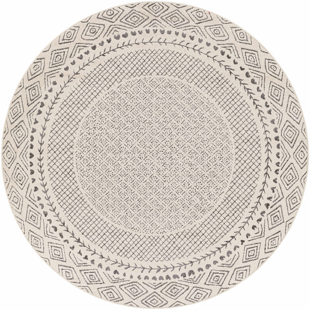 Hauteloom Burdette BRDT Charcoal Machine Made Polypropylene Rug
