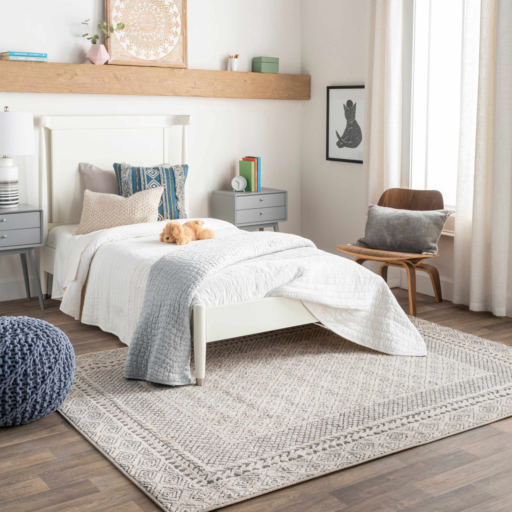 Hauteloom Burdette BRDT Charcoal Machine Made Polypropylene Rug