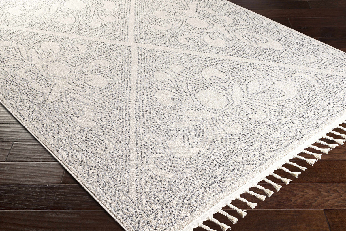Hauteloom Birdwood BRDWD Charcoal Machine Made Polyester Rug