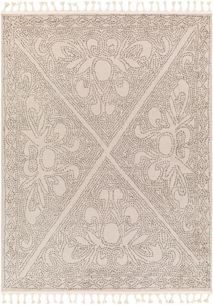 Hauteloom Birdwoody BRDWY Beige Machine Made Polypropylene Rug