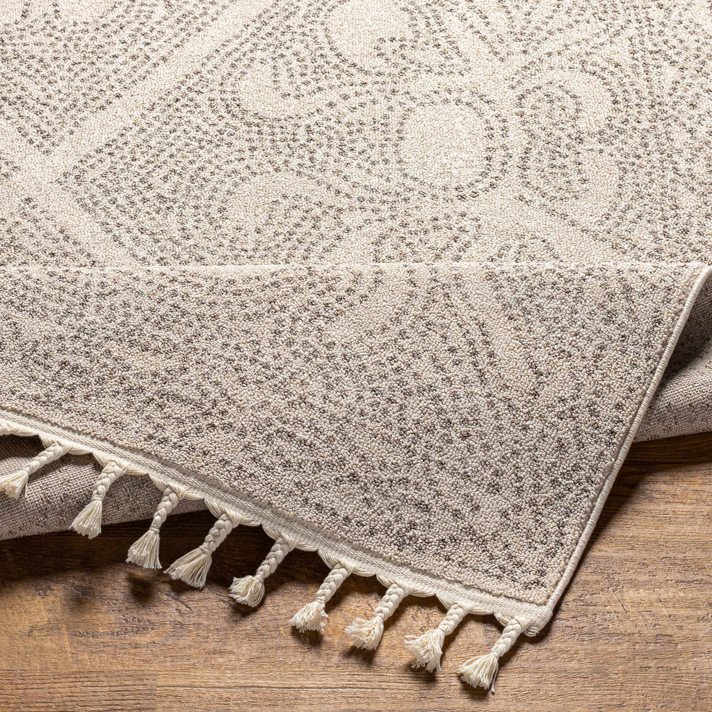 Hauteloom Birdwoody BRDWY Beige Machine Made Polypropylene Rug