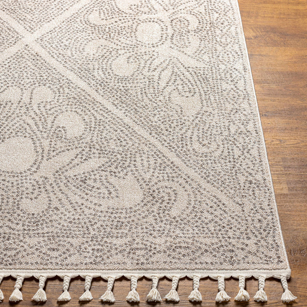Hauteloom Birdwoody BRDWY Beige Machine Made Polypropylene Rug
