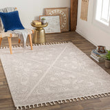 Hauteloom Birdwoody BRDWY Beige Machine Made Polypropylene Rug