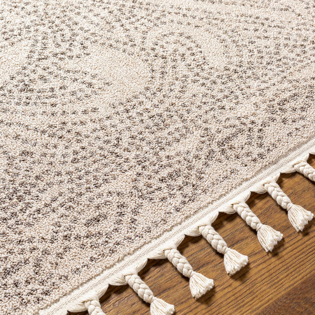 Hauteloom Birdwoody BRDWY Beige Machine Made Polypropylene Rug