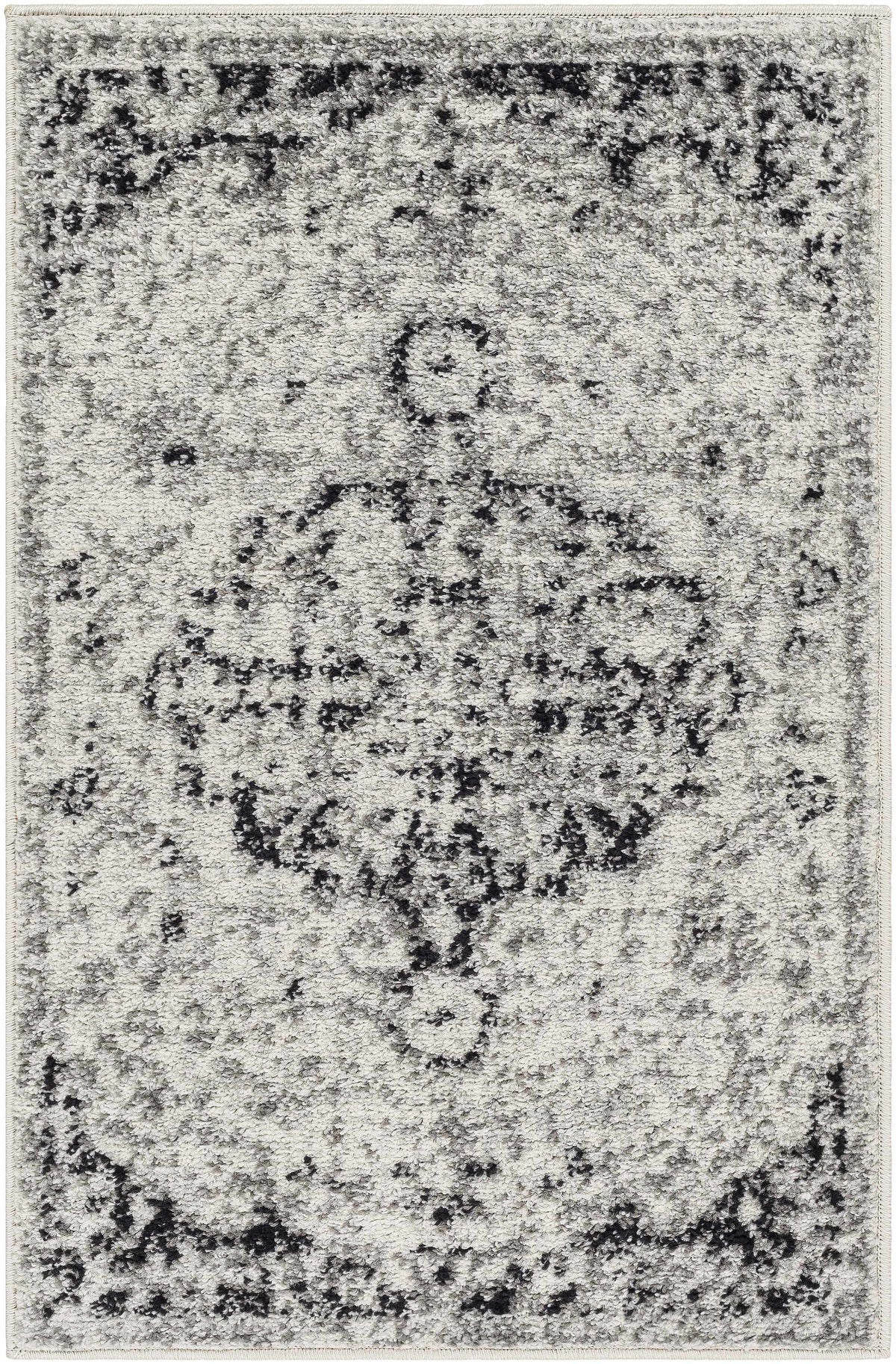Hauteloom Bordeaux BRDX Charcoal Machine Made Polypropylene Rug
