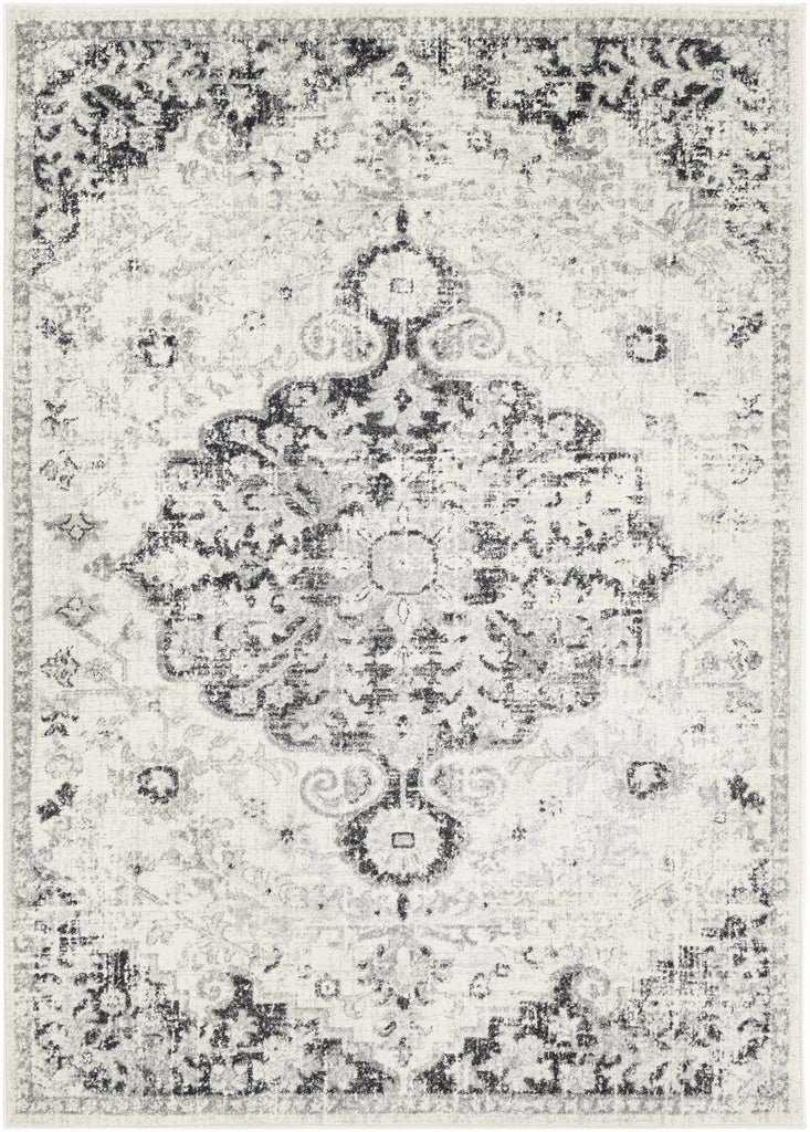 Hauteloom Bordeaux BRDX Charcoal Machine Made Polypropylene Rug