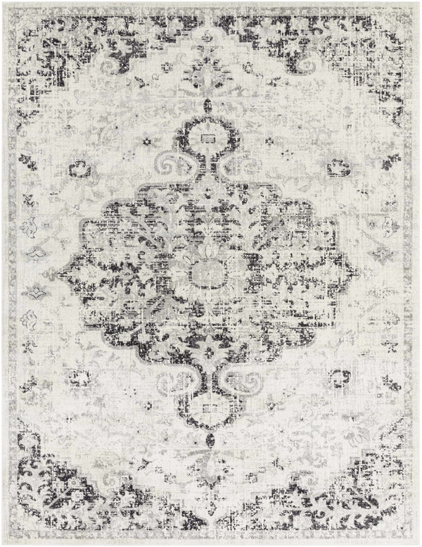 Hauteloom Bordeaux BRDX Charcoal Machine Made Polypropylene Rug