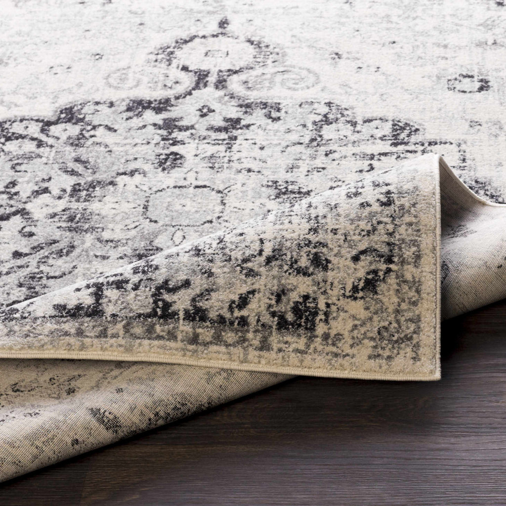 Hauteloom Bordeaux BRDX Charcoal Machine Made Polypropylene Rug