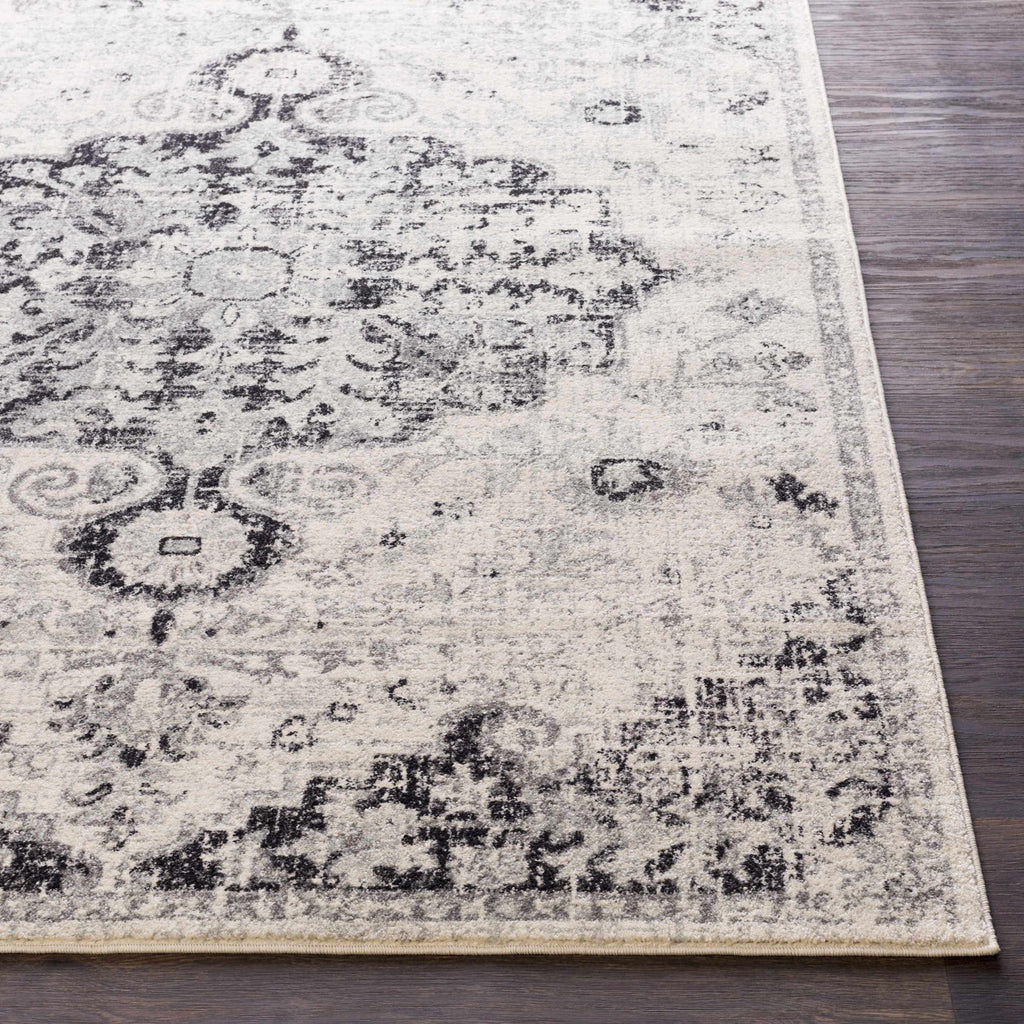 Hauteloom Bordeaux BRDX Charcoal Machine Made Polypropylene Rug