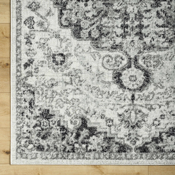 Hauteloom Bordeaux BRDX Charcoal Machine Made Polypropylene Rug