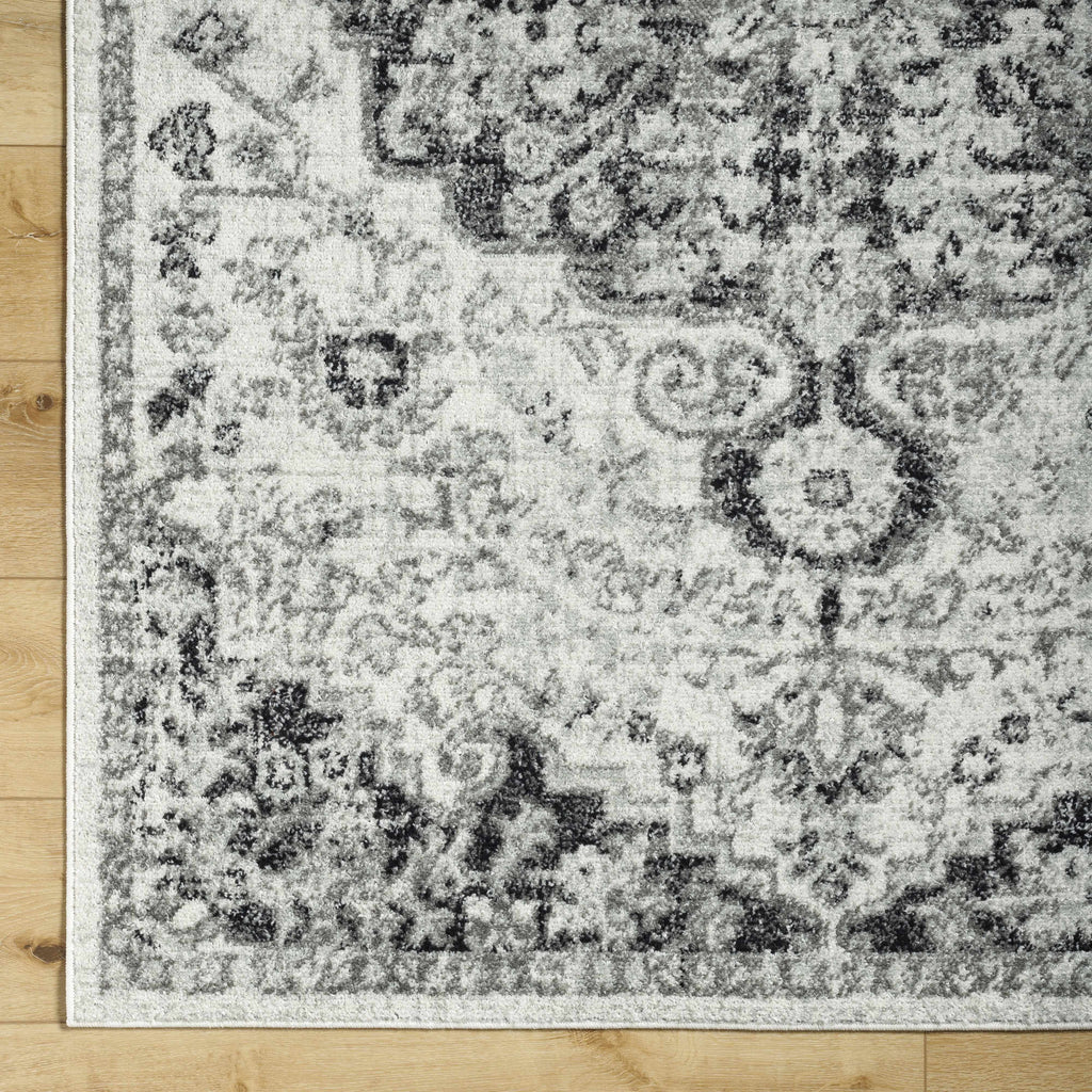 Hauteloom Bordeaux BRDX Charcoal Machine Made Polypropylene Rug