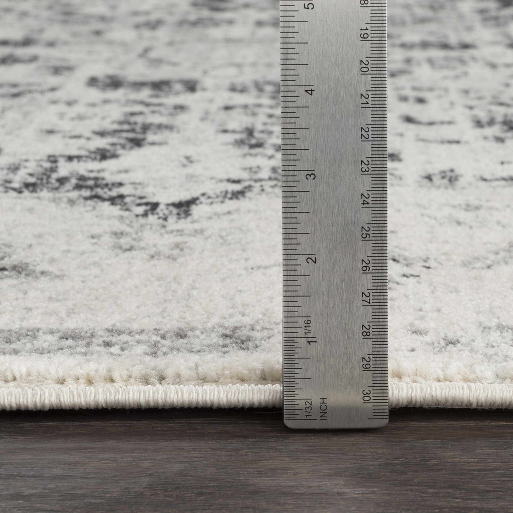 Hauteloom Bordeaux BRDX Charcoal Machine Made Polypropylene Rug