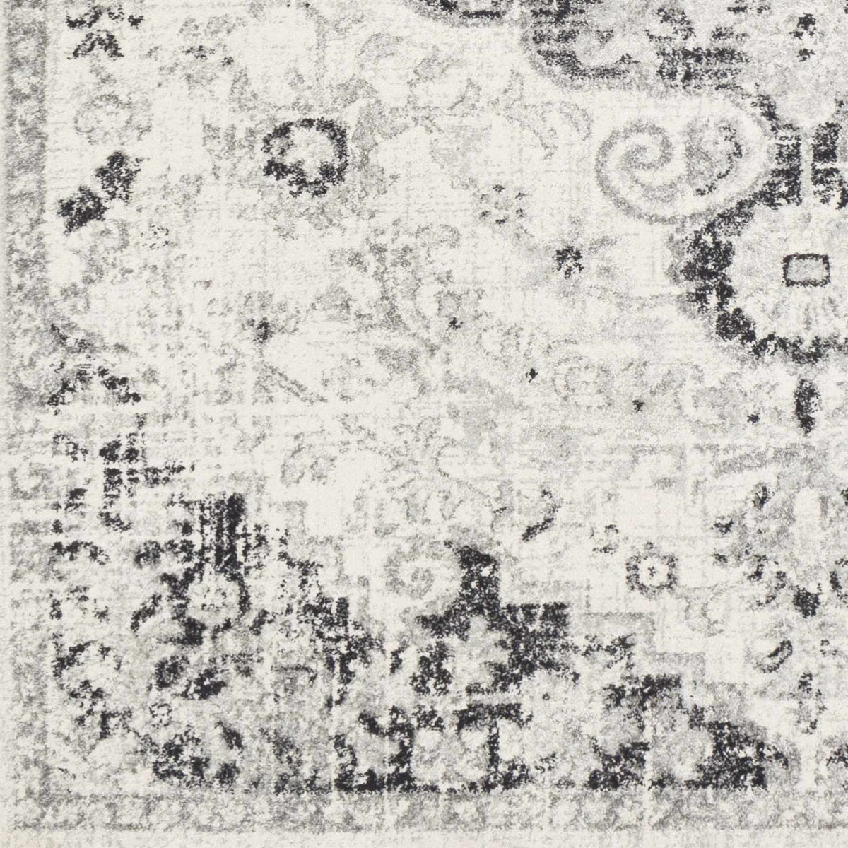 Hauteloom Bordeaux BRDX Charcoal Machine Made Polypropylene Rug
