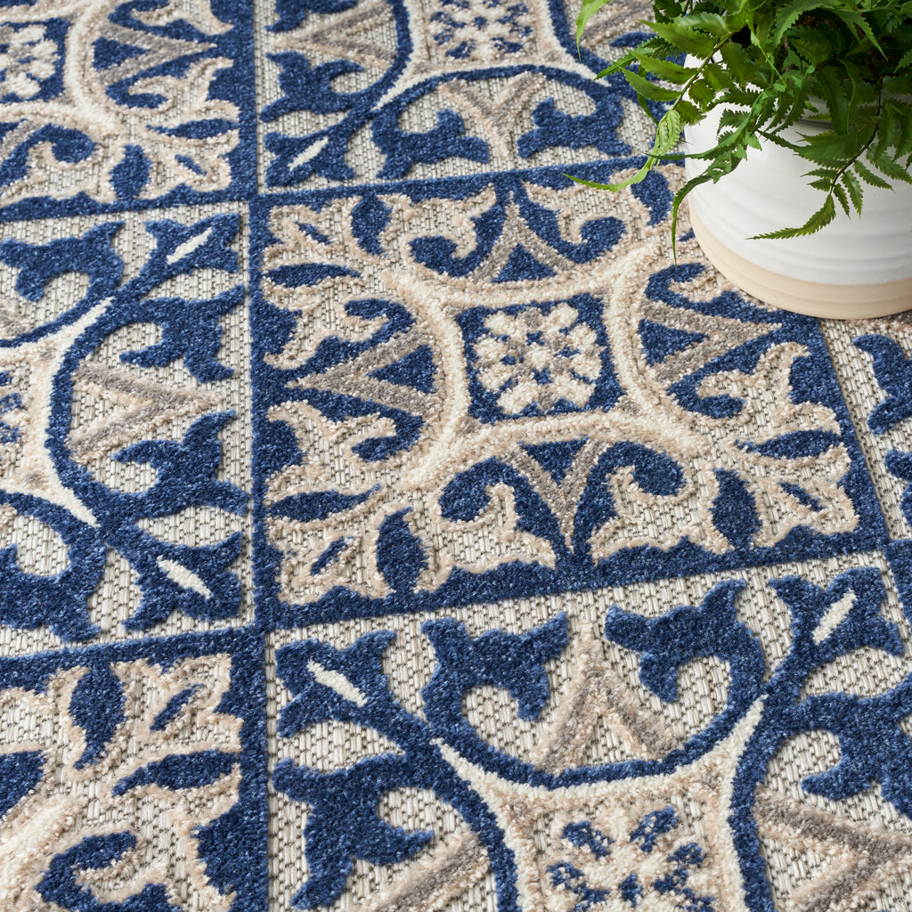 nourison aloha alh34 blue rug